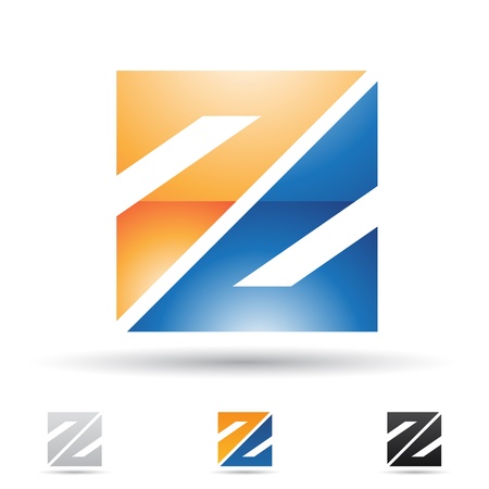  illustration of abstract icons based on the letter Zのイラスト素材