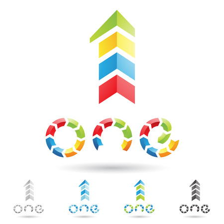 illustration of colorful and abstract icons for no oneのイラスト素材