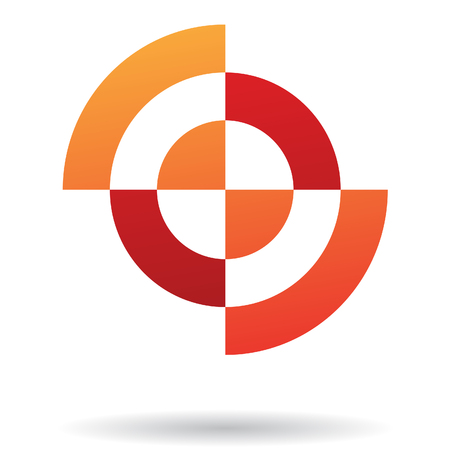 Colorful Abstract Target Iconのイラスト素材
