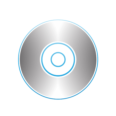 Illustration of PC Accessories Cd Dvd Blu-Ray Disk isolated on a white backgroundのイラスト素材