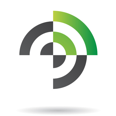 Colorful Abstract Target Iconのイラスト素材