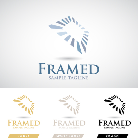 Square Frame  Icon in Various Colors Vector Illustrationのイラスト素材