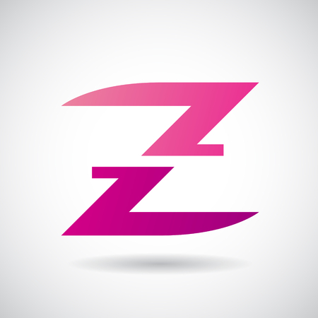 Design Concept of a Colorful Stock Icon of Letter Z, Vector Illustrationのイラスト素材
