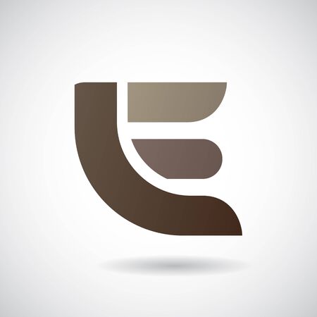 Design Concept of a Colorful Stock Icon of Letter E, Vector Illustrationのイラスト素材