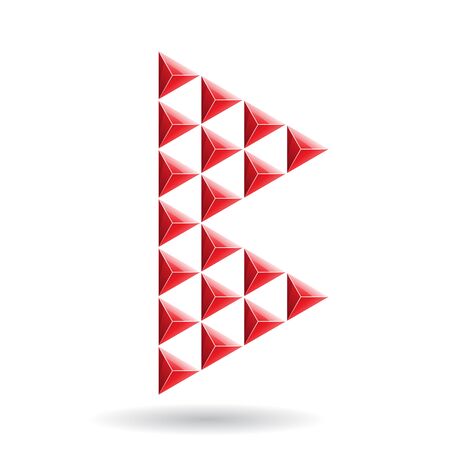 Design Concept of a Colorful Abstract Icon of Letter B, Vector Illustrationのイラスト素材