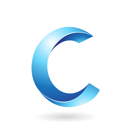 Design Concept of a Abstract Icon of Letter C, Vector Illustrationのイラスト素材