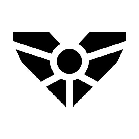 Black Abstract Angular Heart Shaped Icon on a White Backgroundのイラスト素材