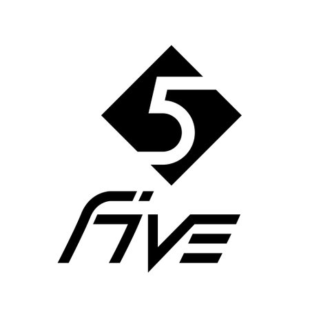 Black Symbol for Number 5 on a White Background - Icon 7のイラスト素材