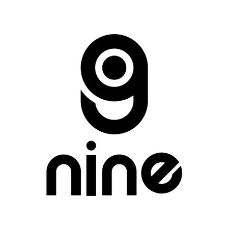 Black Symbol for Number 9 on a White Background - Icon 8のイラスト素材