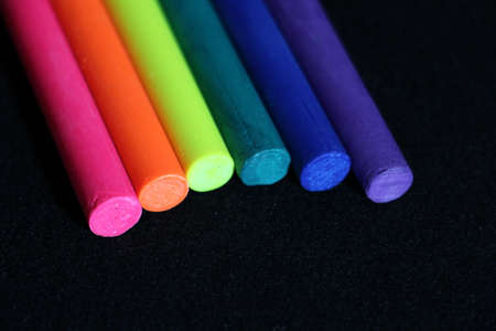 rainbow pastelsの写真素材