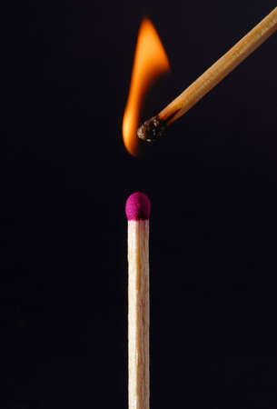 One match causes another to catch alightの写真素材