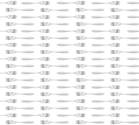 Pattern forks in isolated background.のイラスト素材