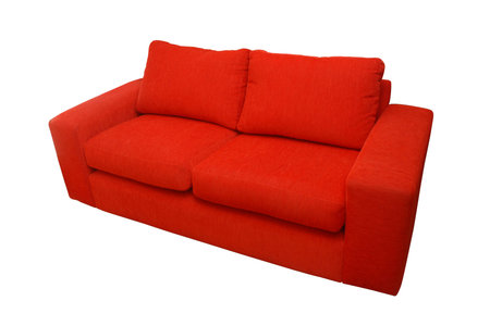 Home Sofa over white background.の写真素材