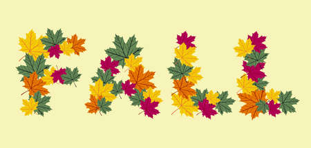 Texture with autumn leaves のイラスト素材