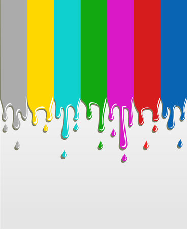 Bars TV signal painted on white background. Vector file availableのイラスト素材