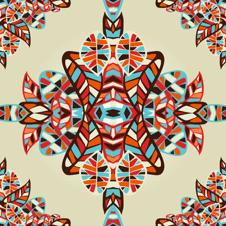 Abstract optic effect leaves seamless pattern background  Vector file layered for easy manipulation and coloring のイラスト素材