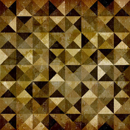 Abstract geometric vintage brown seamless pattern background の写真素材
