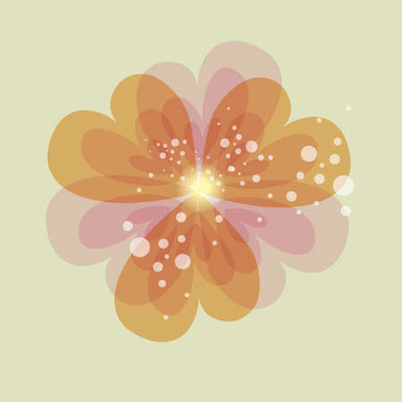 Spring love transparent heart shape flower. EPS10 file version. This illustration contains transparencies and is layered for easy manipulation and customization.のイラスト素材