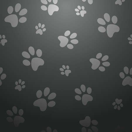 Stylish paw pet abstract design seamless pattern background  Vector illustration layered for easy manipulation and custom coloring のイラスト素材