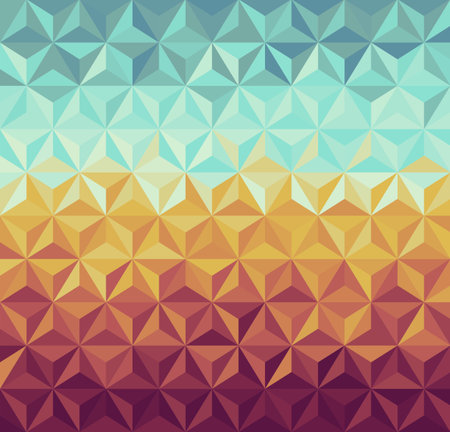 Colorful vintage hipsters triangle seamless pattern background  