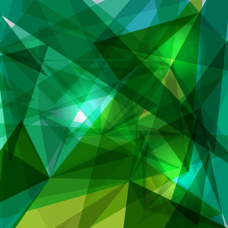 Trendy green and blue transparent triangles abstract background illustration.  vector with transparency organized in layers for easy editing.のイラスト素材