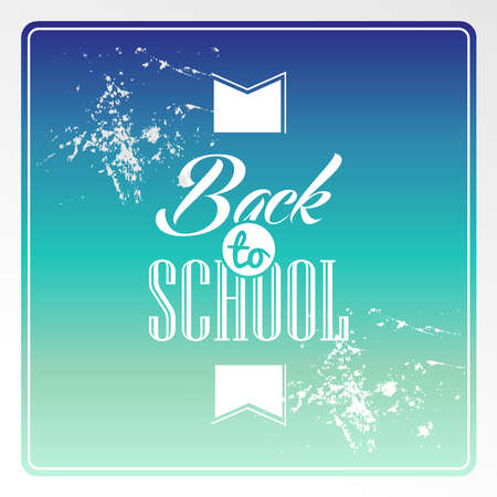 Colorful degrade vintage back to school text background. のイラスト素材