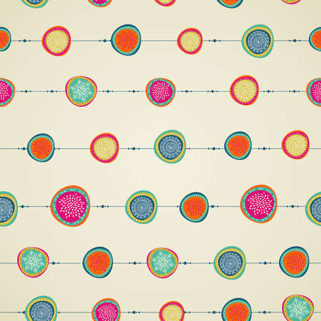 Christmas decorations ornament circle bauble seamless pattern background. Vector file organized in layers for easy editing.
のイラスト素材