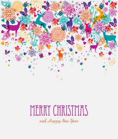 Christmas holiday transparent colors elements background. EPS10 vector file organized in layers for easy editing.のイラスト素材