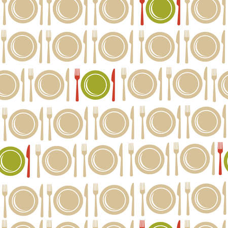Restaurant and food seamless pattern illustration. Ideal for menu, book cover, fabric and paper prin vector file.のイラスト素材
