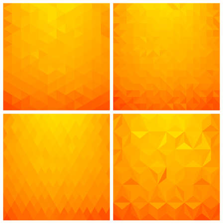 Set of abstract geometric pattern seamless background with triangles and polygons shapes. Ideal for web and app template book cover design fabric and gift wrap.のイラスト素材