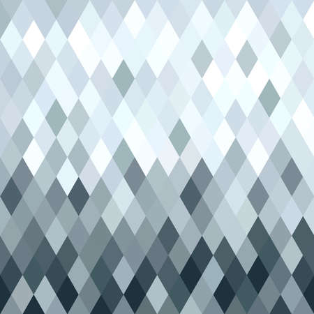Fancy silver metallic rhombus seamless pattern in low poly style. Ideal for web background, print, or greeting card.  のイラスト素材