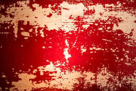 Vintage concept grunge aged wood background with old red paint.の写真素材