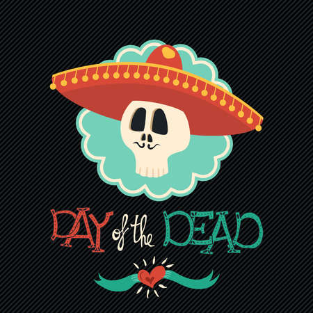 Day of the dead banner for Mexican celebrationのイラスト素材