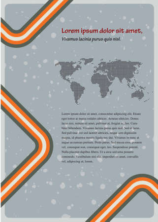 retro business backgroundのイラスト素材