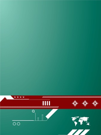 technology template and background greenのイラスト素材