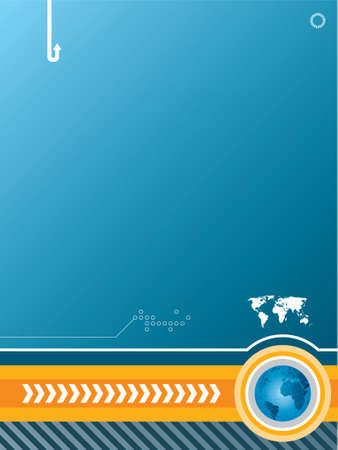 technology template and background blueのイラスト素材