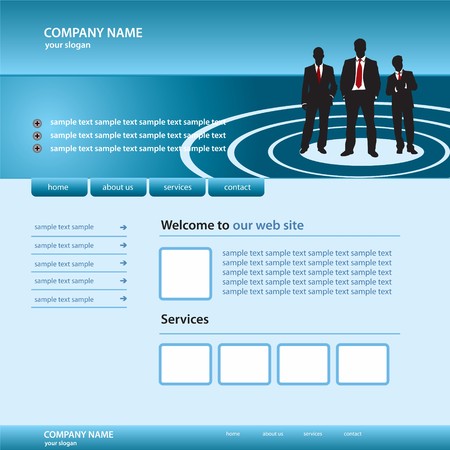 website business templateのイラスト素材