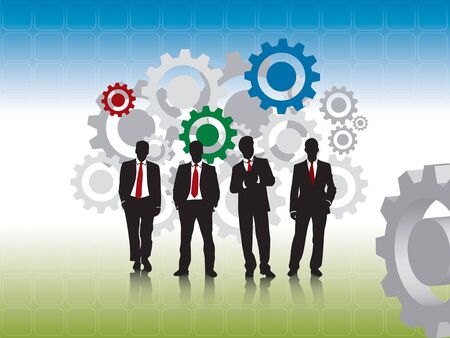 businessmen and project managementのイラスト素材