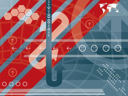 abstract background technologyのイラスト素材
