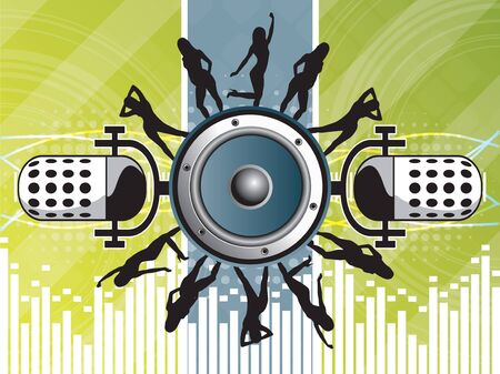 creative background to the concept of music eventのイラスト素材