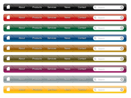 navigation menuのイラスト素材