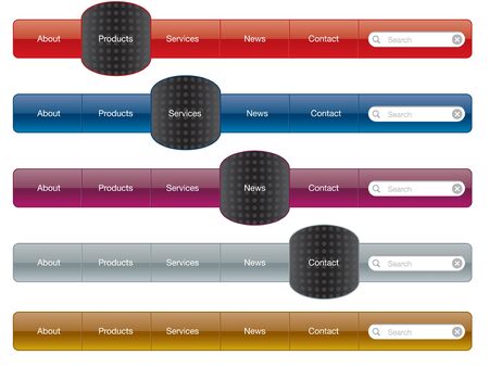 navigation menuのイラスト素材