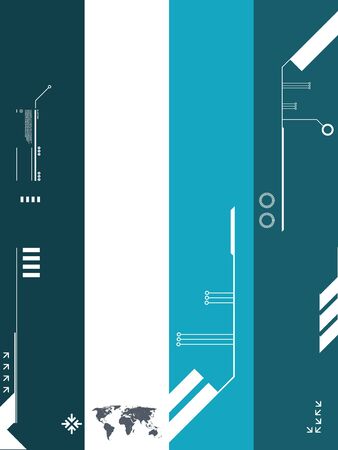 background abstract technologyのイラスト素材