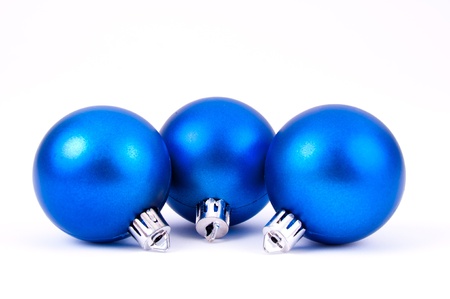 Christmas decoration objects on white backgroundの写真素材