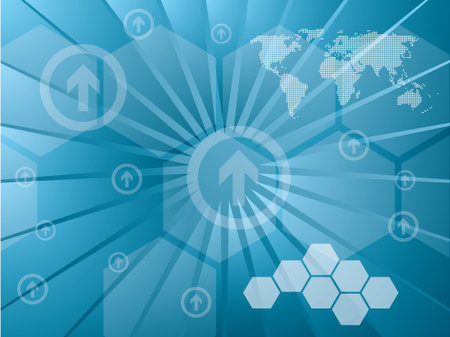 creative background objects with futuristic technologyのイラスト素材