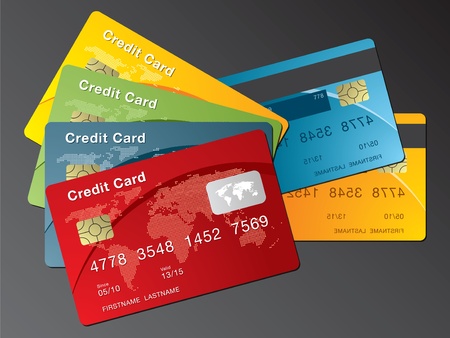 credit card in the financial businessのイラスト素材