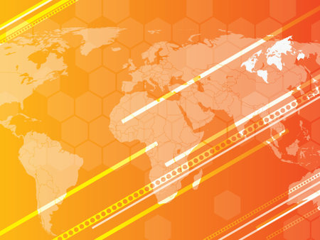 creative background objects with futuristic technologyのイラスト素材