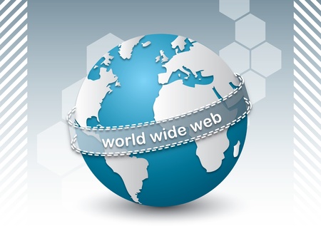 concept of planet earth connected by the internetのイラスト素材