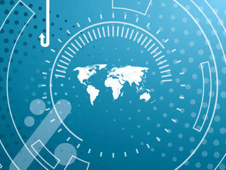 abstract background graphics created with technologyのイラスト素材