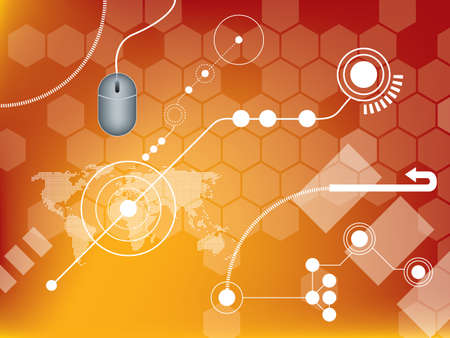 abstract background graphics created with technologyのイラスト素材